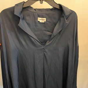 Navy Zadig & Voltaire Tamy Satin Blouse